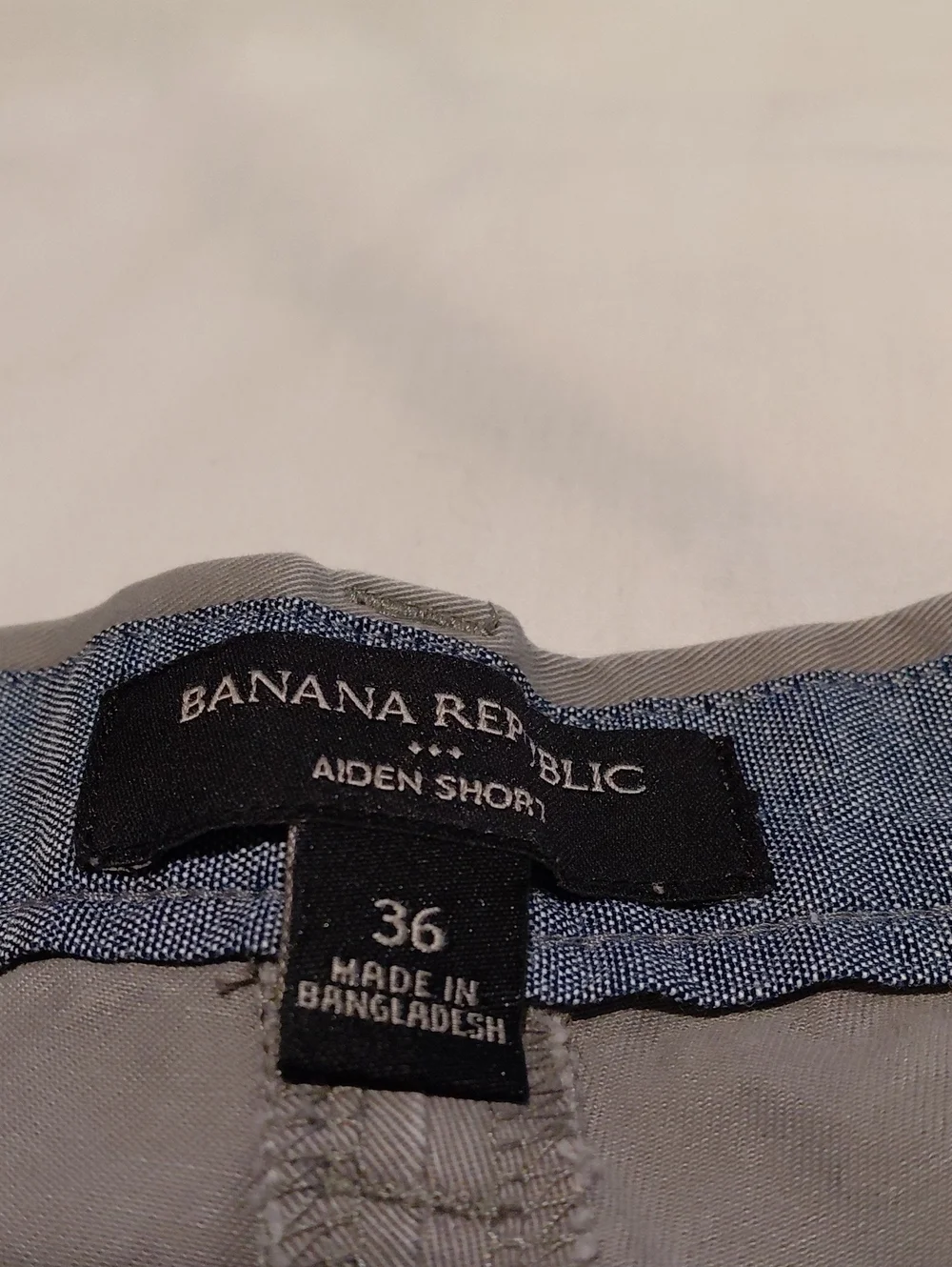 Banana Republic Gray Aiden Flat-Front Men's Shorts 36W